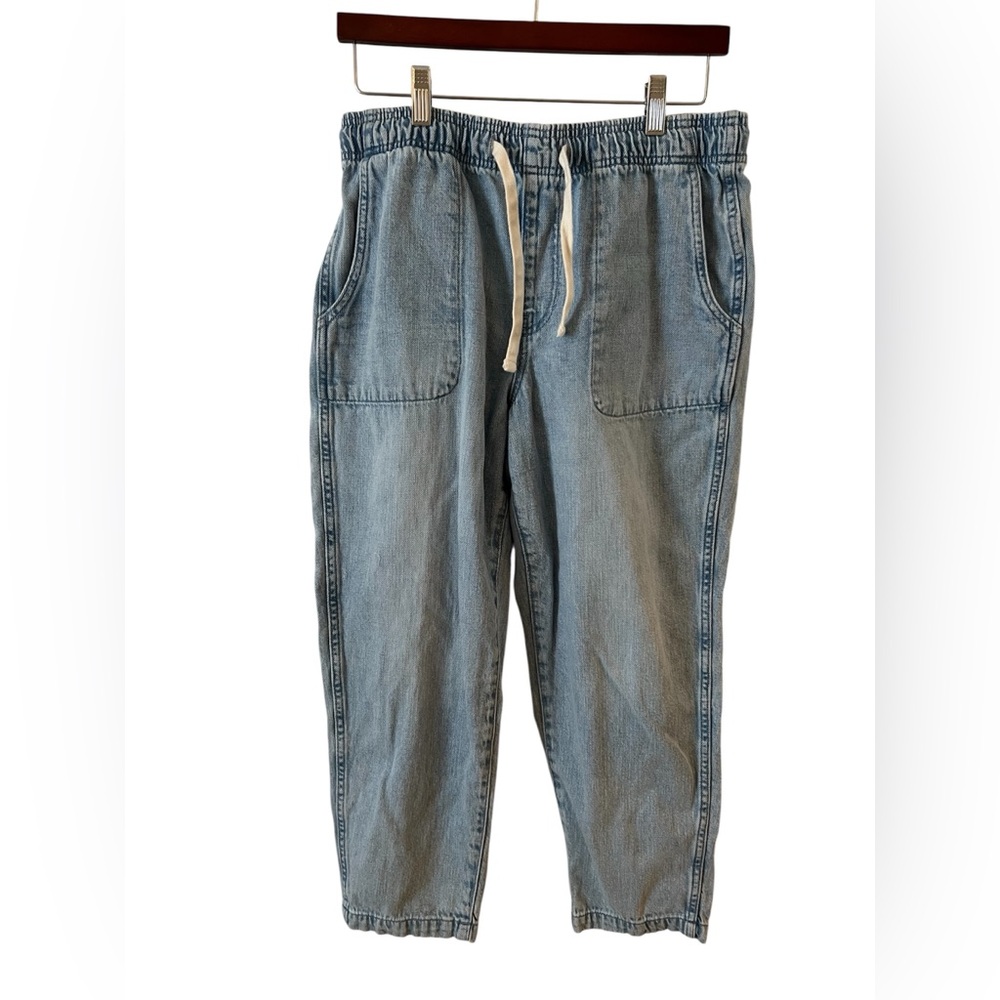 GAP Pull On Stretchy Easy Jeans Boho Comfy Spring Summer Size M